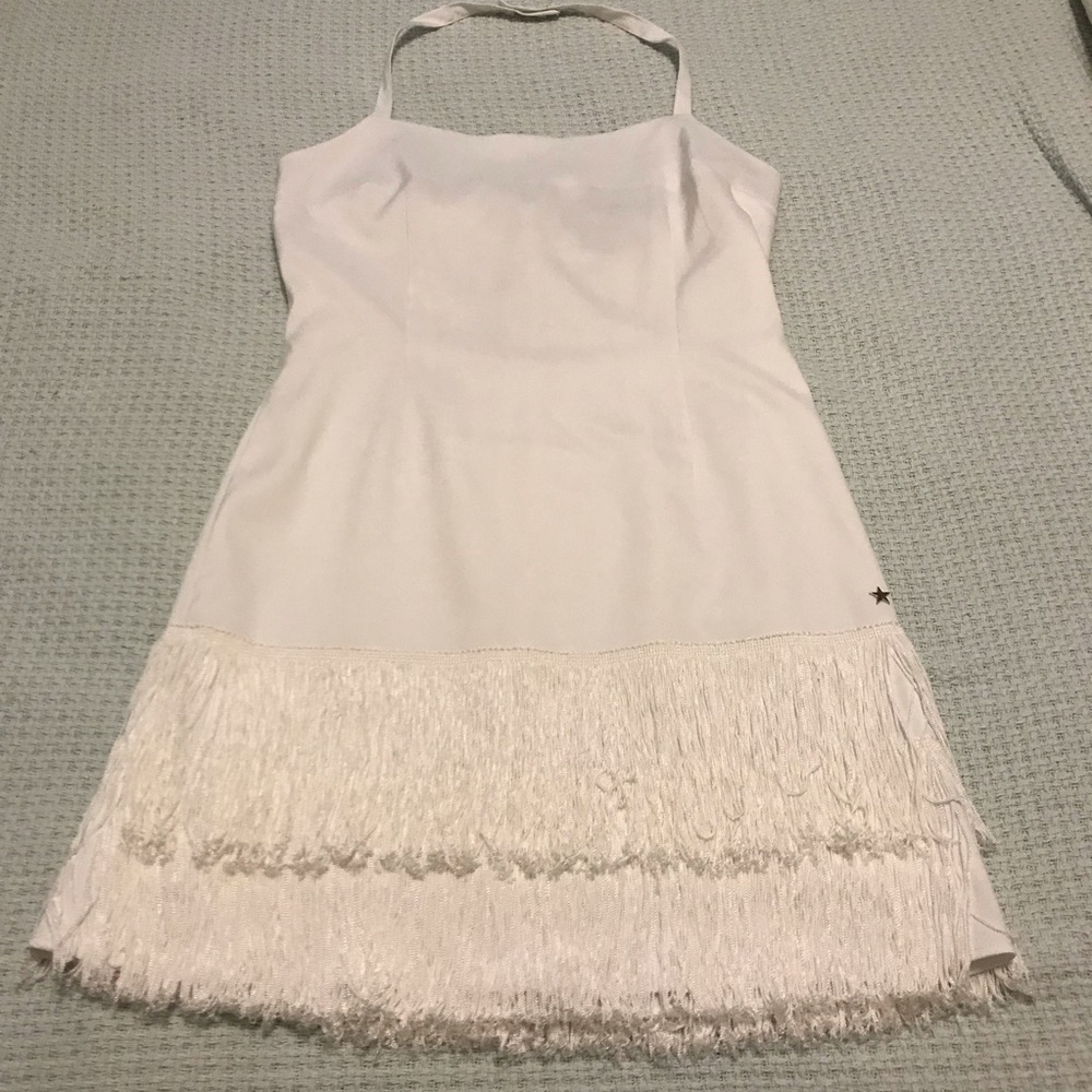 Tommy Hilfiger White fringe dress